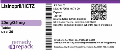 Lisinopril HCTZ 20mg 25mg 70518 0174 00